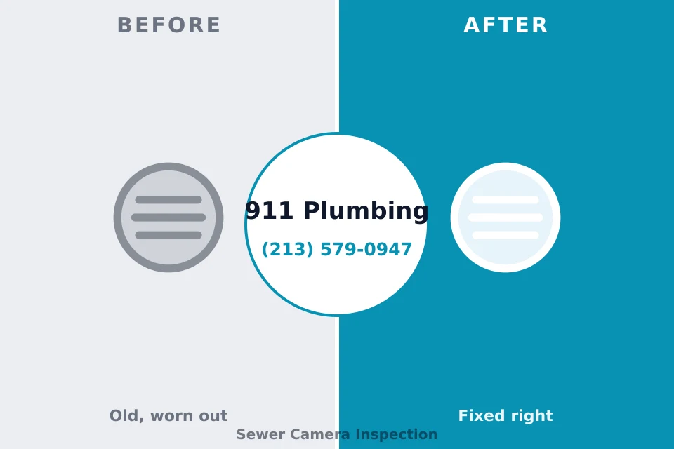 Before and after: plumbing company Wilton Manors, FL